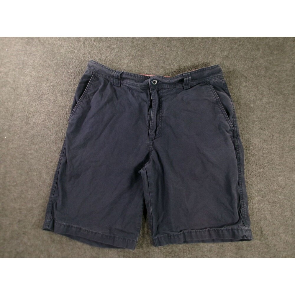 BCC Khaki Shorts Mens 34 Navy Cotton Casual Chino Pocket Casual Summer
